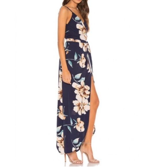 Revolve Superdown Dina Floral Adjustable Strap Lightweight Maxi Dress Size Small - Picture 3 of 12